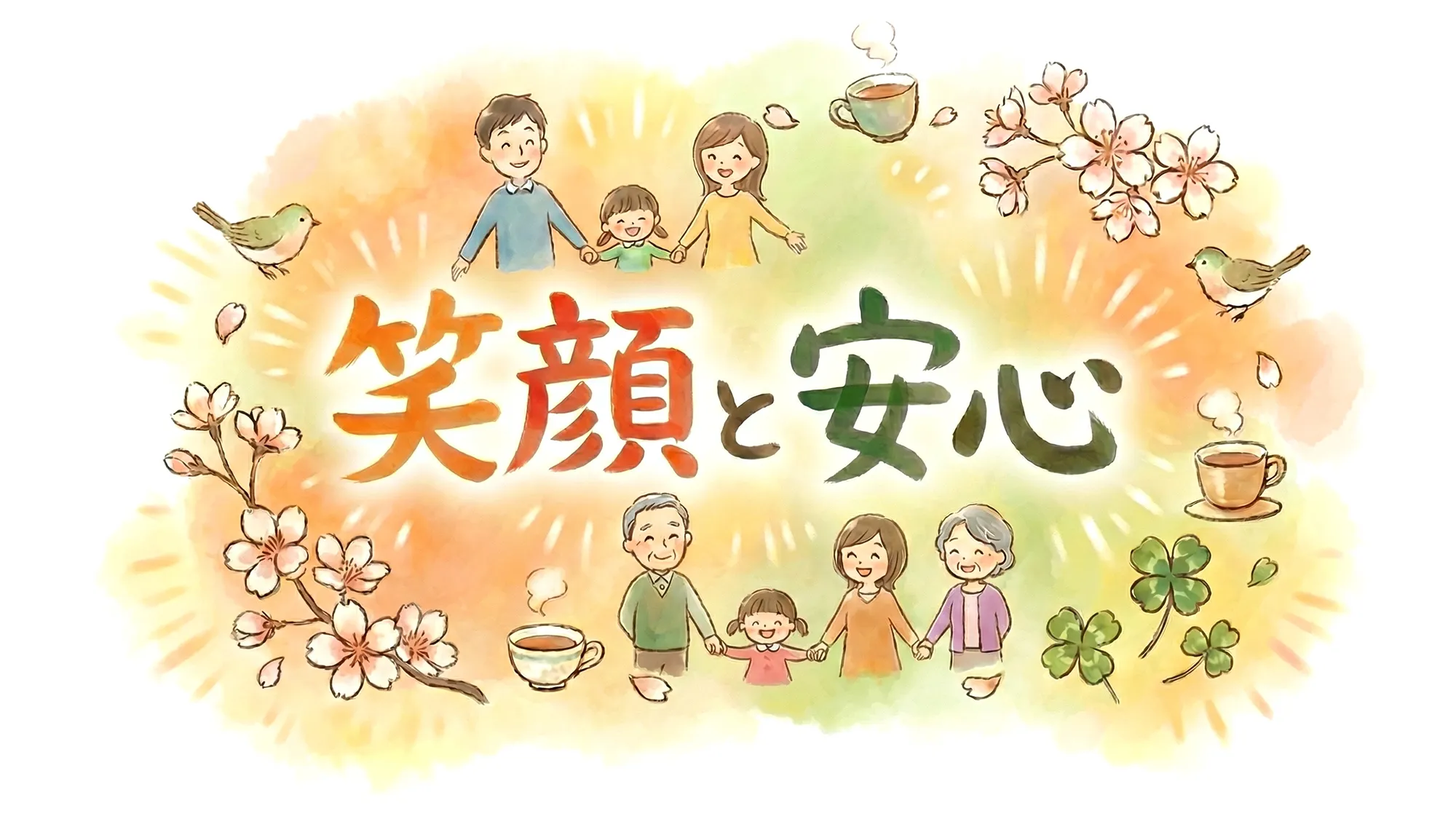 笑顔と安心のイラスト